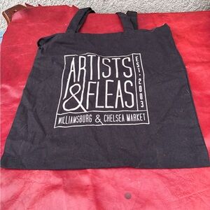 Artists & Fleas Williamsburg & Chelsea Market Black Tote Bag
